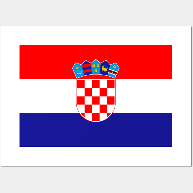Croatia Flag Wall Art by SevenMouse